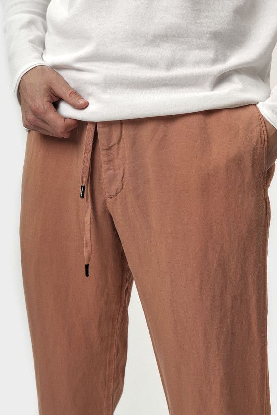 Брюки льняные Strellson Бежевый