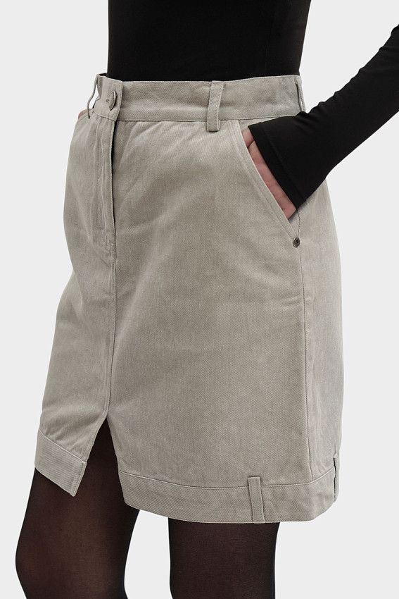 Юбка джинсовая The Hills Бежевый