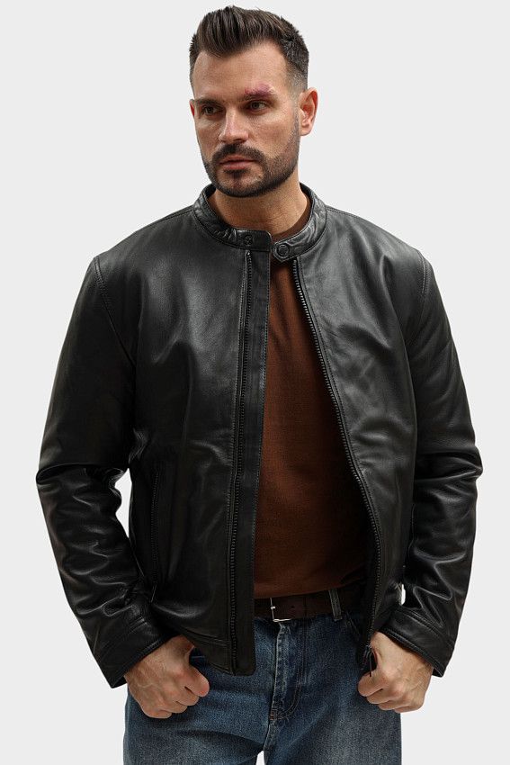 Куртка кожаная Strellson Черный