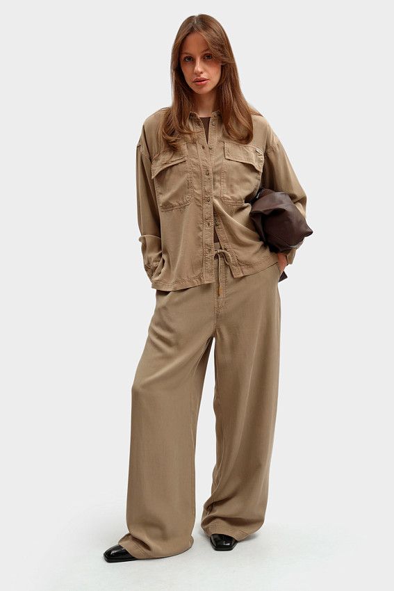 Брюки Mustang Бежевый