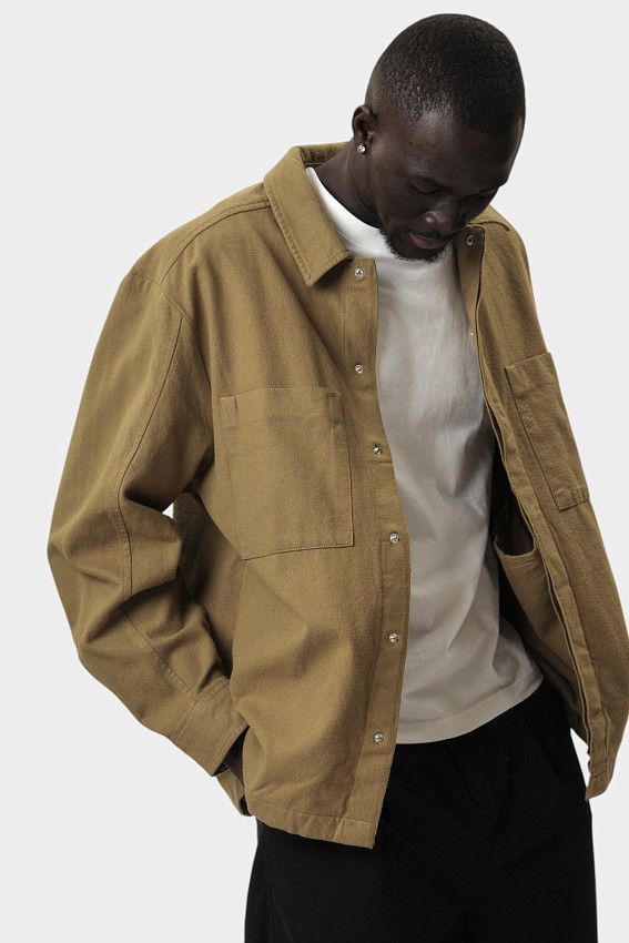 Рубашка с длинным рукавом Calvin Klein Jeans Коричневый