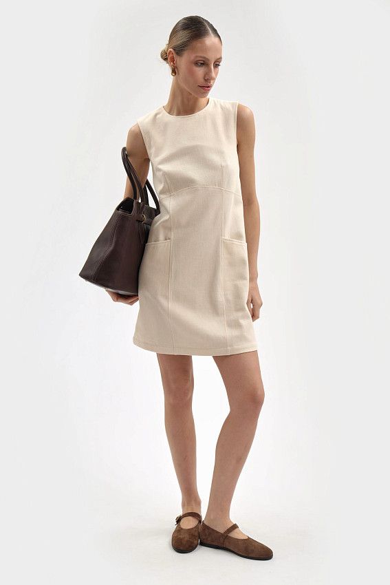 Платье The Hills Бежевый