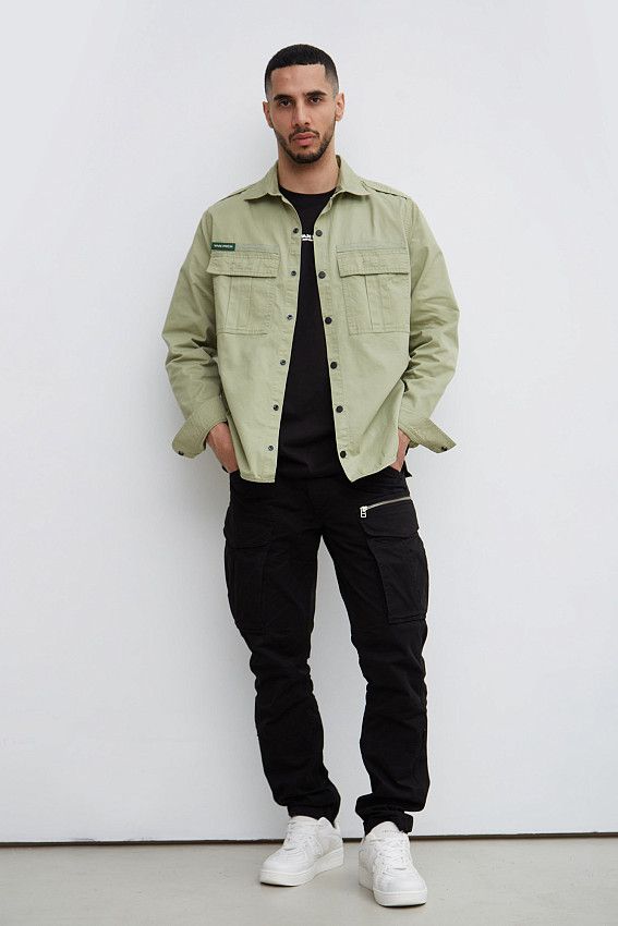 Рубашка с длинным рукавом Van Mich Зеленый