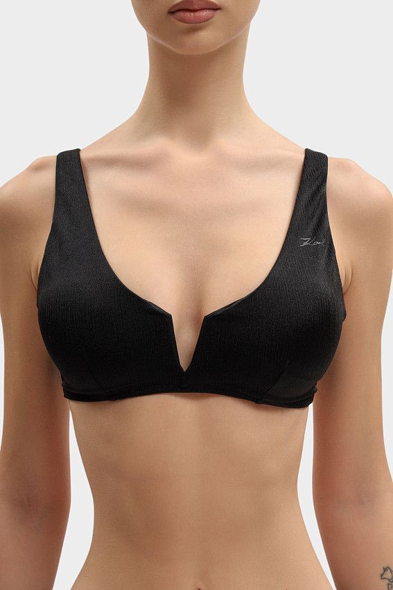 Верх от купального костюма Karl Lagerfeld Черный