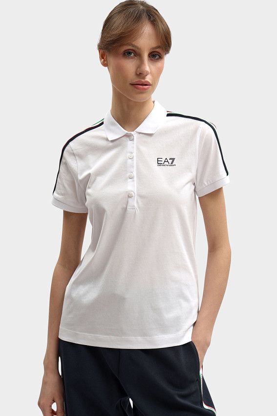 Поло EA7 Белый