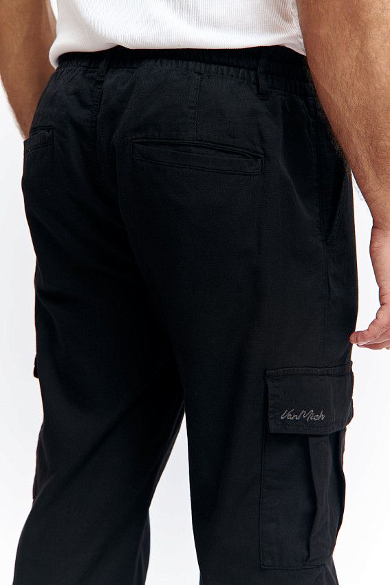 Брюки льняные Van Mich Черный