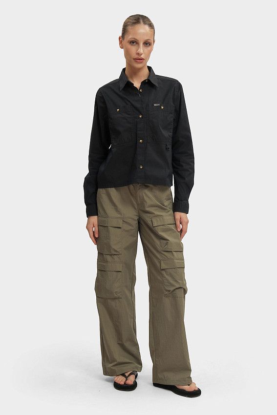 Рубашка с длинным рукавом Columbia Черный