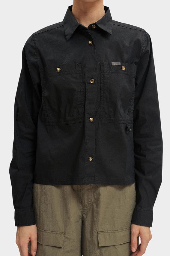 Рубашка с длинным рукавом Columbia Черный