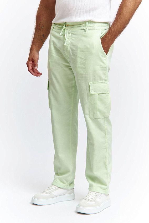 Брюки льняные Van Mich Зеленый