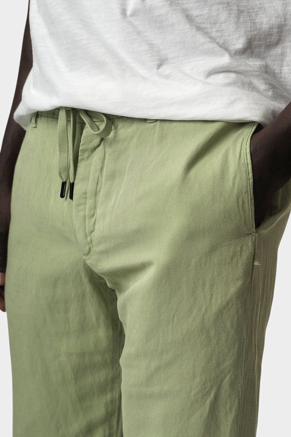 Брюки льняные Strellson Зеленый
