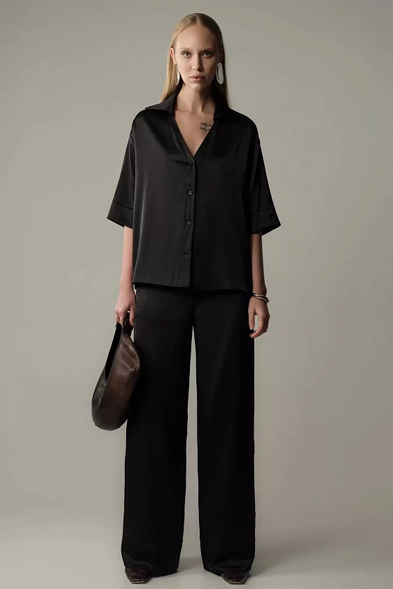 Рубашка с коротким рукавом The Hills Черный