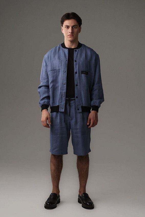 Бомбер The Hills Голубой