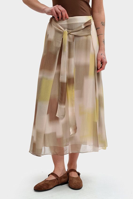 Юбка Armani Exchange Бежевый