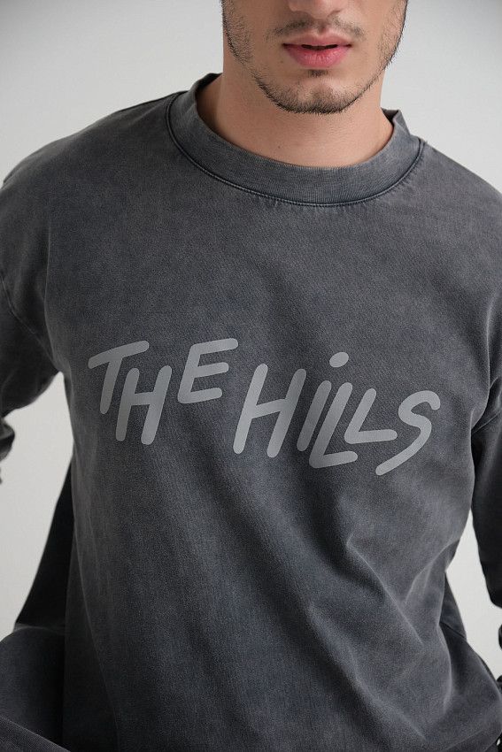 Лонгслив The Hills Серый