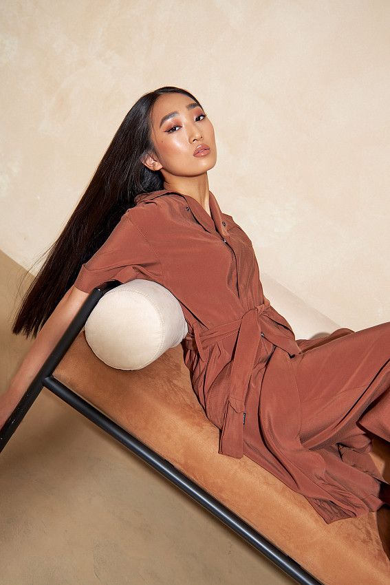 Платье The Hills Бронзовый