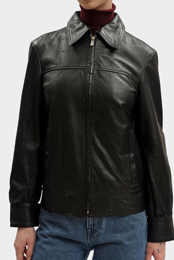 Куртка кожаная Trussardi