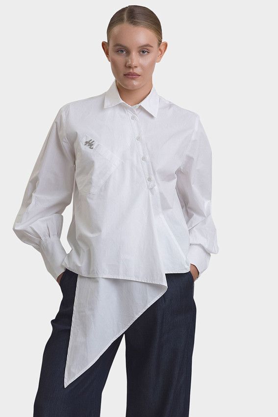 Рубашка с длинным рукавом The Hills Молочный