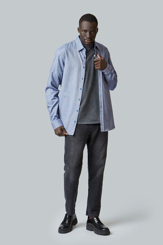 Рубашка с длинным рукавом Van Mich Фиолетовый