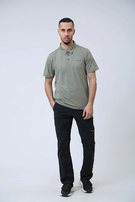 Поло Columbia Серый