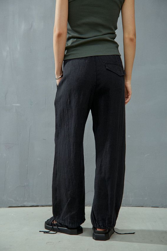 Брюки льняные Van Mich Черный