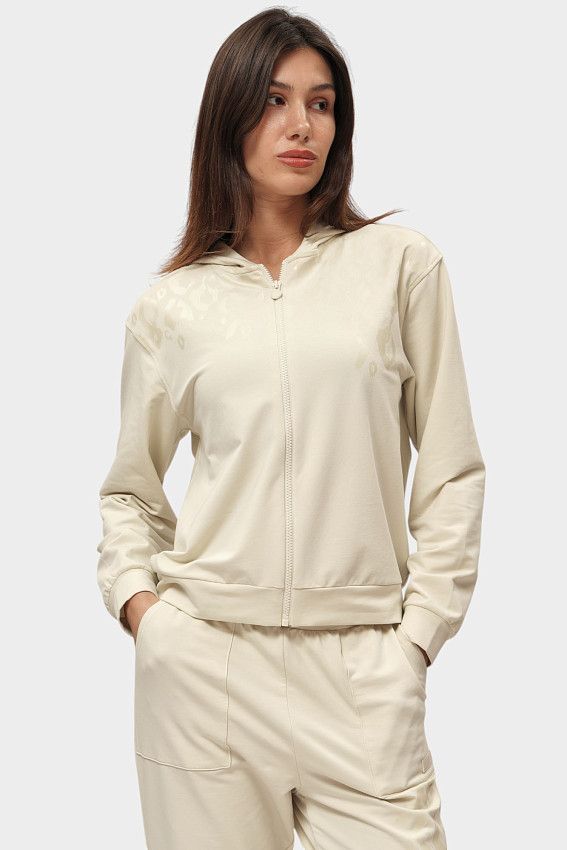 Толстовка с капюшоном EA7 Бежевый