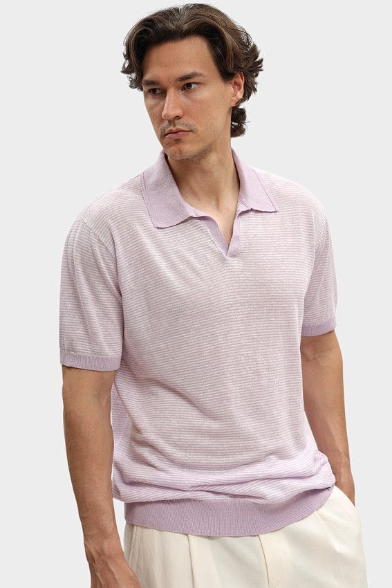 Поло с коротким рукавом Karl Lagerfeld Розовый