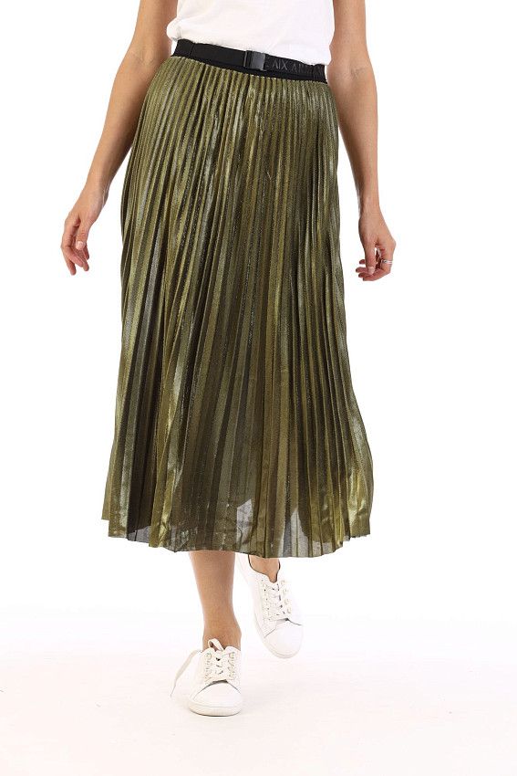 Юбка плиссе Armani Exchange Золотой