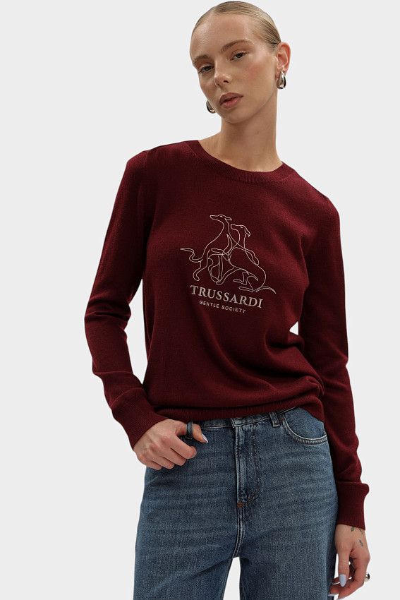 Джемпер Trussardi Бордовый