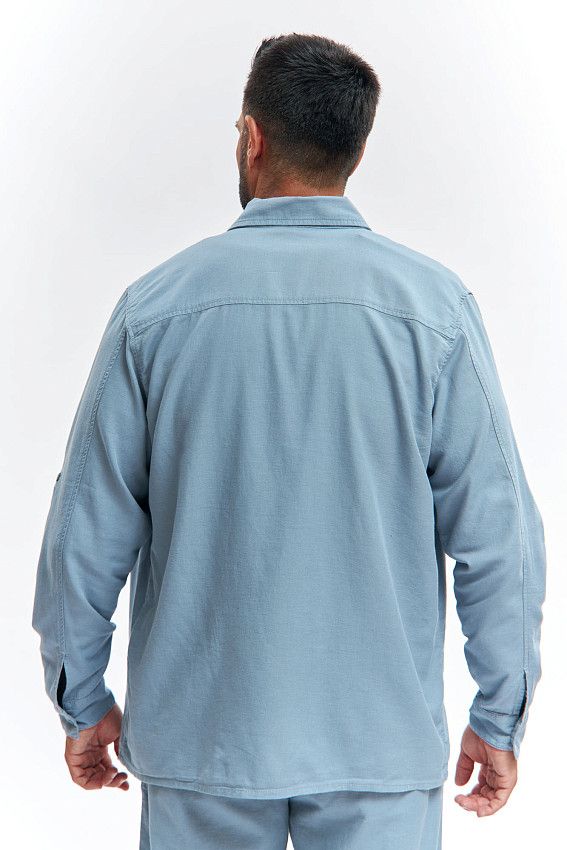 Рубашка льняная Van Mich Голубой