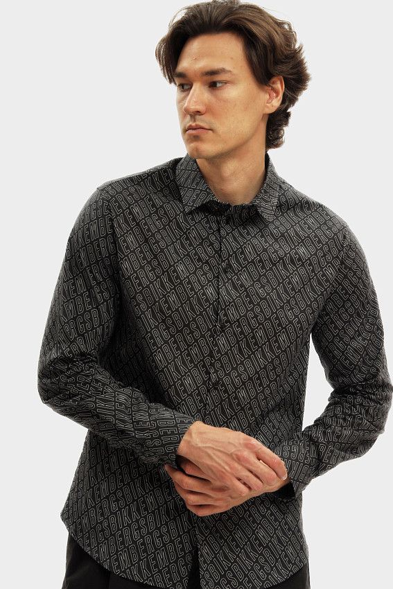 Рубашка с длинным рукавом Bikkembergs Черный