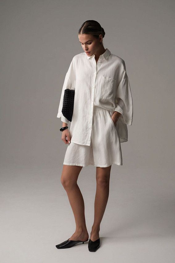 Рубашка с коротким рукавом The Hills Белый