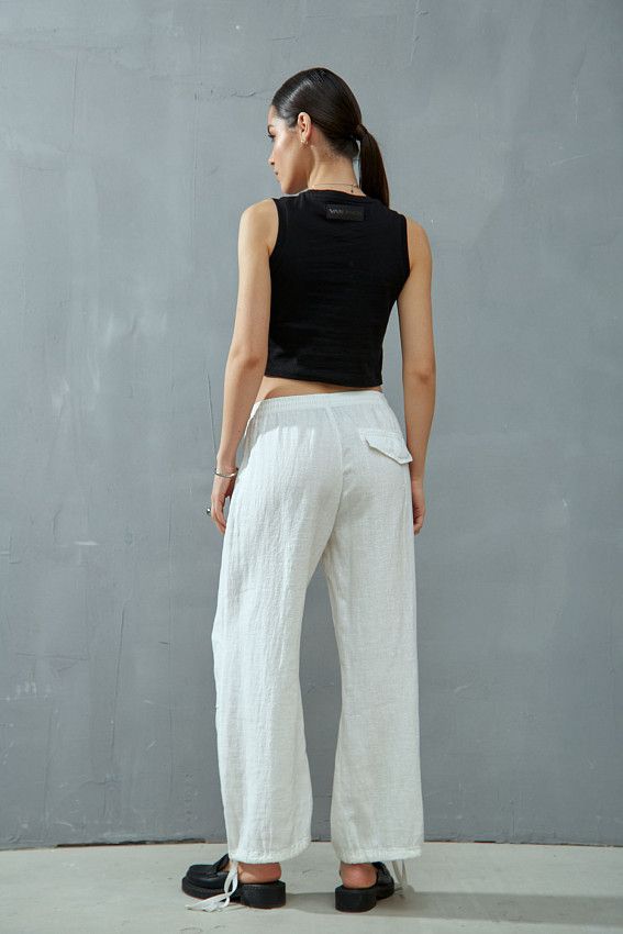 Брюки льняные Van Mich Белый
