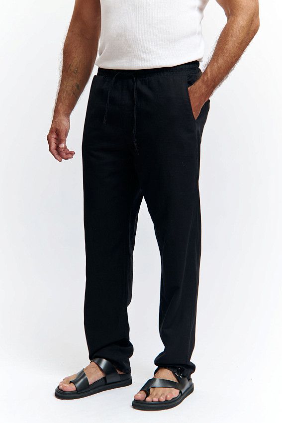 Брюки льняные Van Mich Черный