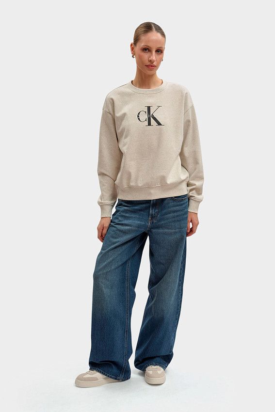 Свитшот Calvin Klein Jeans Молочный