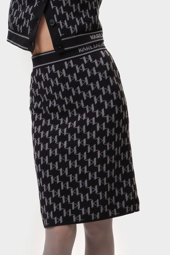 Юбка Karl Lagerfeld Серый