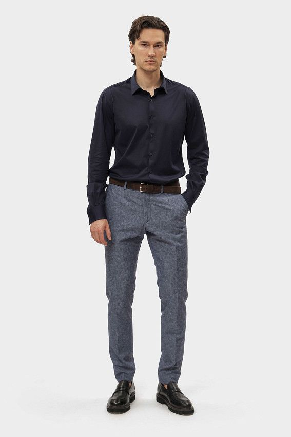 Сорочка д/р Karl Lagerfeld Синий