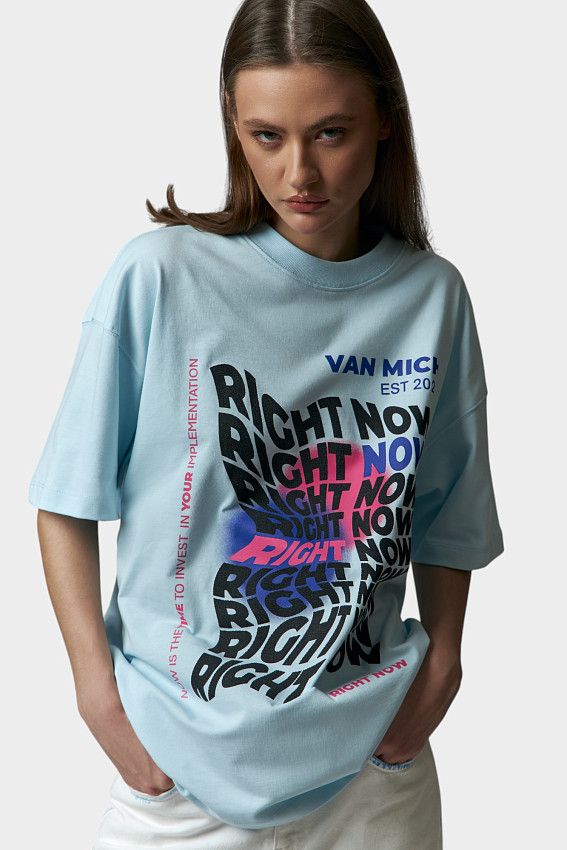 Футболка Van Mich Голубой