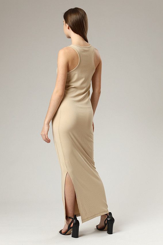 Платье макси Calvin Klein Бежевый