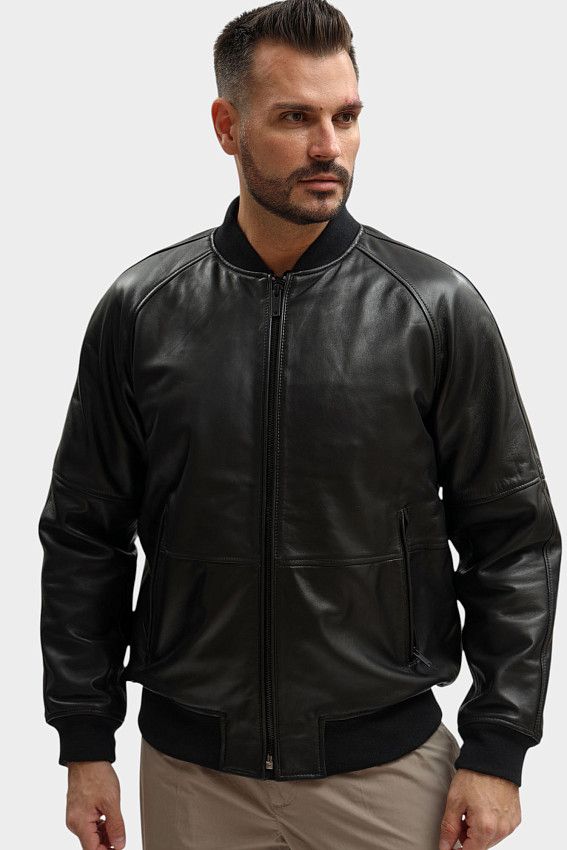 Куртка кожаная Strellson Черный