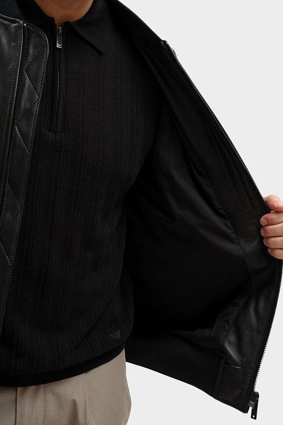 Куртка кожаная Strellson Черный