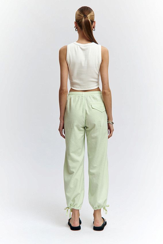 Брюки льняные Van Mich Зеленый
