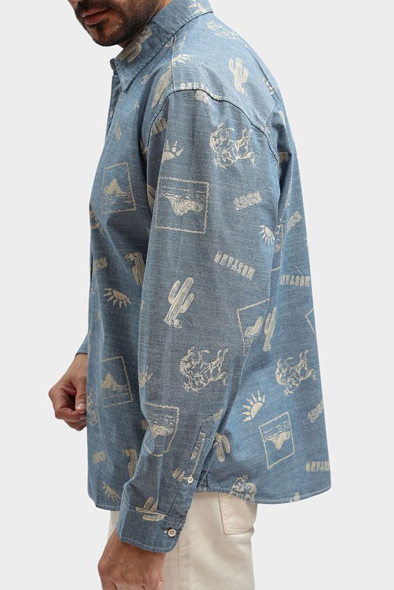 Рубашка Mustang Синий