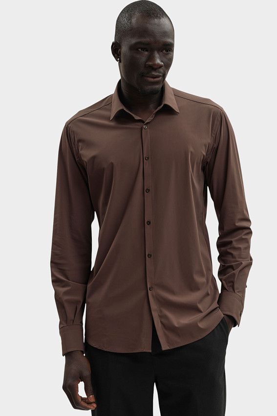 Рубашка Karl Lagerfeld Коричневый