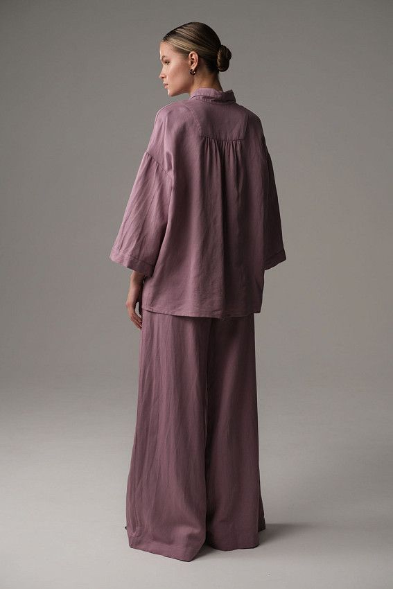 Рубашка с коротким рукавом The Hills Фиолетовый