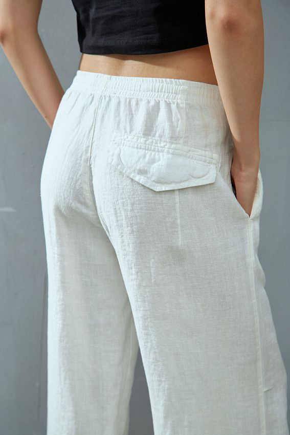 Брюки льняные Van Mich Белый