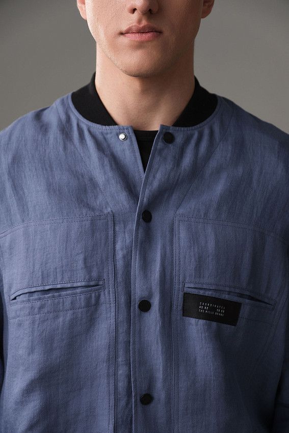 Бомбер The Hills Голубой