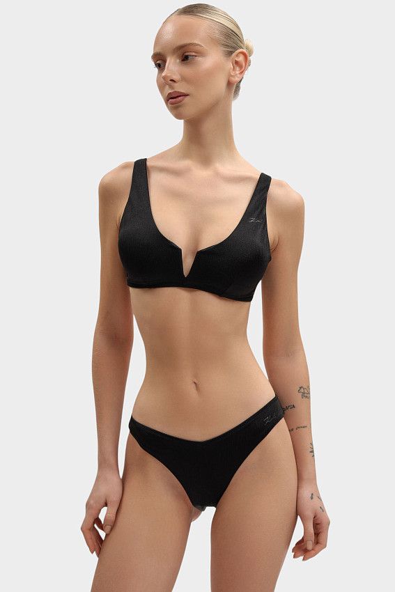 Верх от купального костюма Karl Lagerfeld Черный
