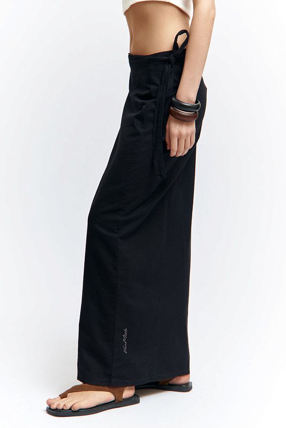 Юбка льняная Van Mich Черный