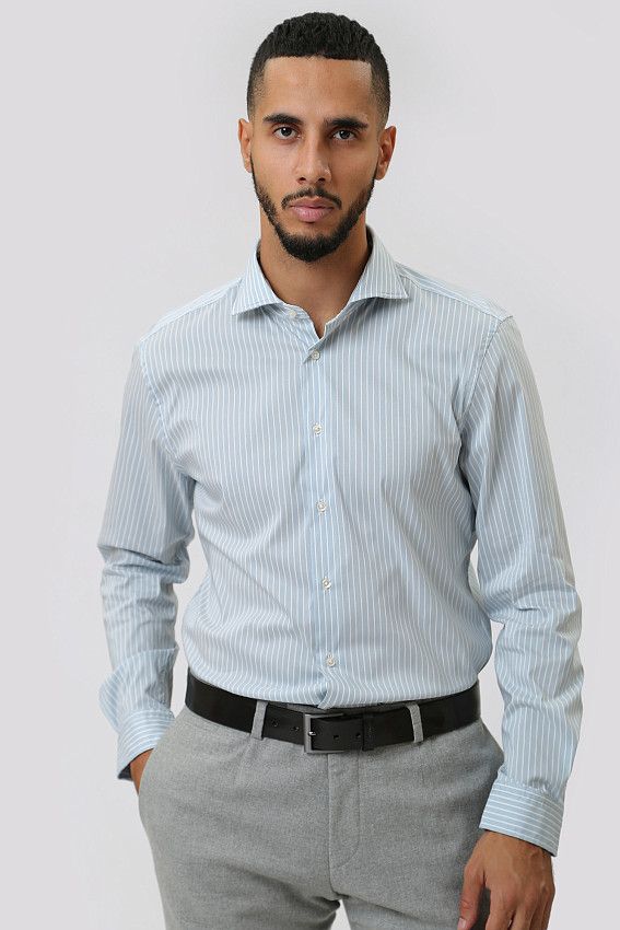 Сорочка д/р Strellson Синий