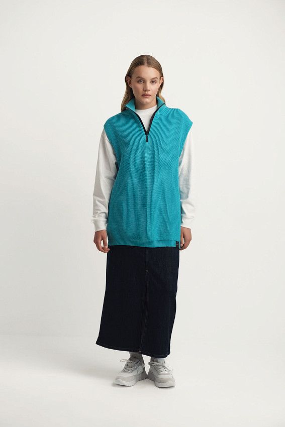 Жилет The Hills Бирюзовый